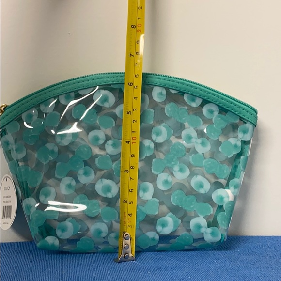 Transparent & Green Zippered Cosmetics Bag - Picture 5 of 5